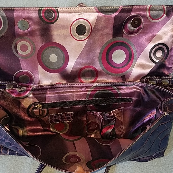 Purple Leather Purse - Picture 3 of 6